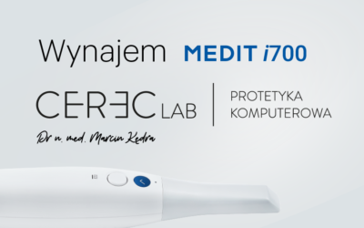 Nowa możliwość wypożyczenia MEDIT i700 – współpraca z CEREClab