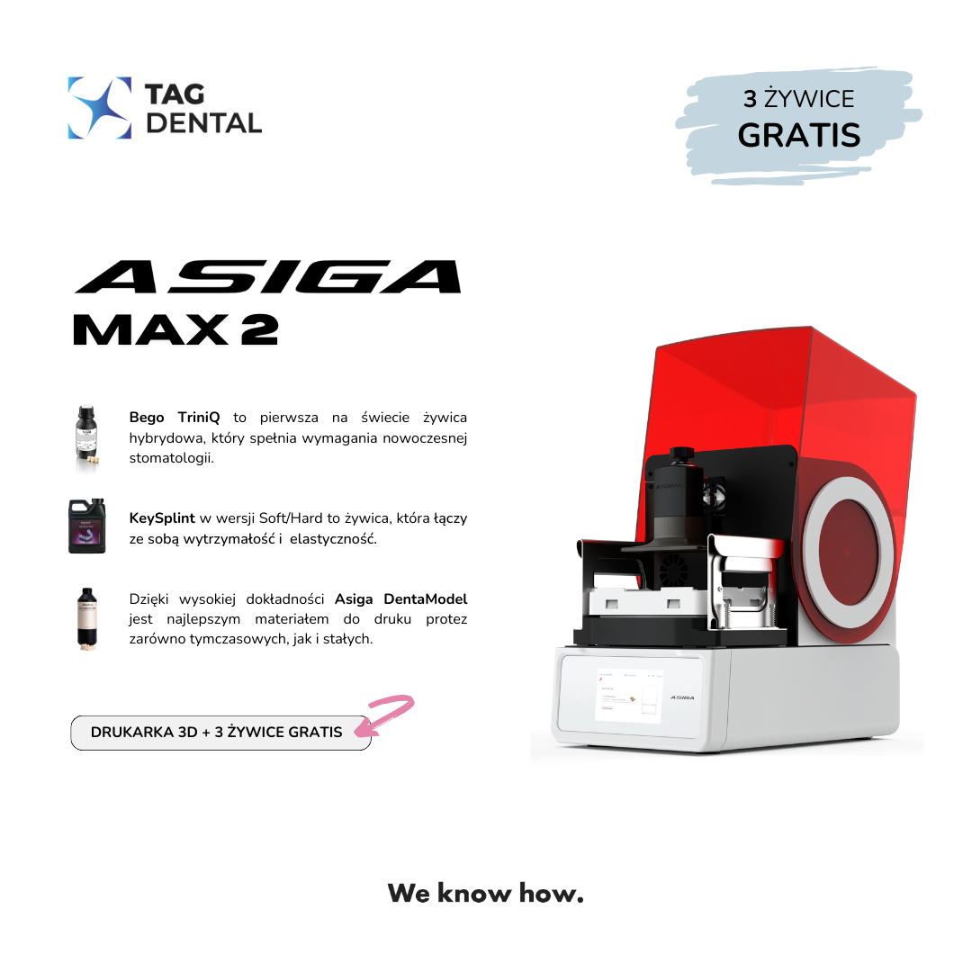 Drukarka 3D Asiga Max 2<br />
Bego Triniq, Keyprint, Asiga DentaModel